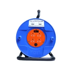 Ổ cắm kéo dài quay tay kiểu rulo nhỏ LIOA QT20-3-15A 20m x 3 15A