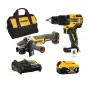 Combo Dewalt – Máy Khoan Pin DCD709N + Máy Mài Pin DCG405N + Pin 20V/ 4.0Ah –  Tặng Sạc Nhanh + Túi đựng