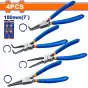 Bộ 4 kềm mở phe 7" Wadfow WPS2604