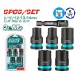 Bộ 5 đầu tuýp dùng cho máy vặn vít Total THKISD38062 (8, 10, 12, 13, 14mm)