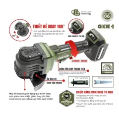 Máy mài góc không bánh răng dùng pin 21V Dekton M21-AG1102XGLB ( Chưa pin & sạc )