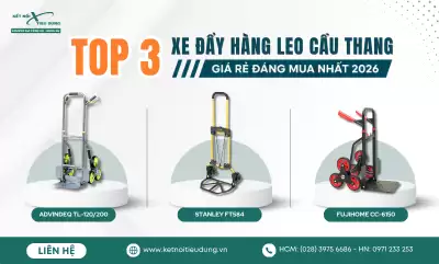 Top 3 Xe Đẩy Hàng Leo Cầu Thang Giá Rẻ Đáng Mua Nhất 2026